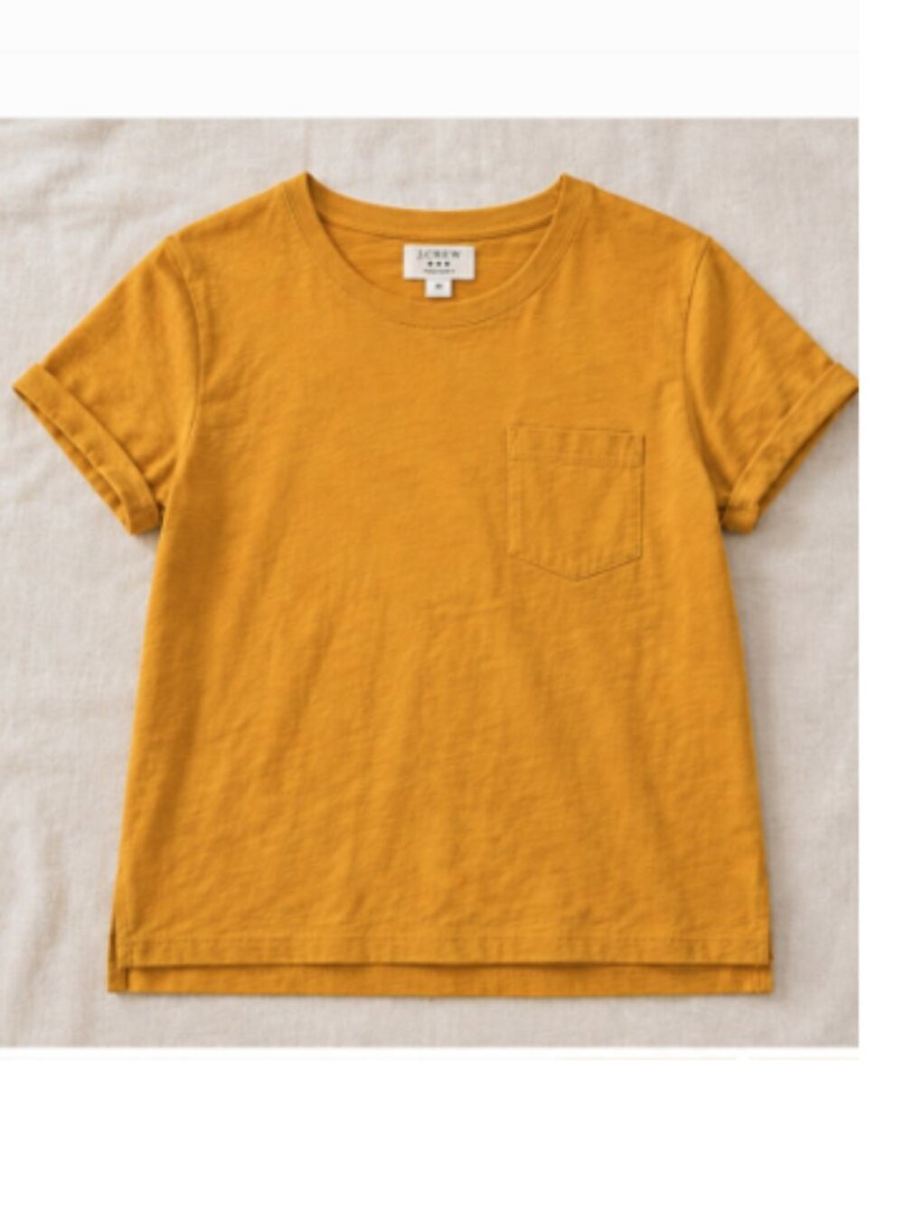 j.Crew Factory Women’s Pocket Cuffed Sleeve Tee | New - Size M - NWT